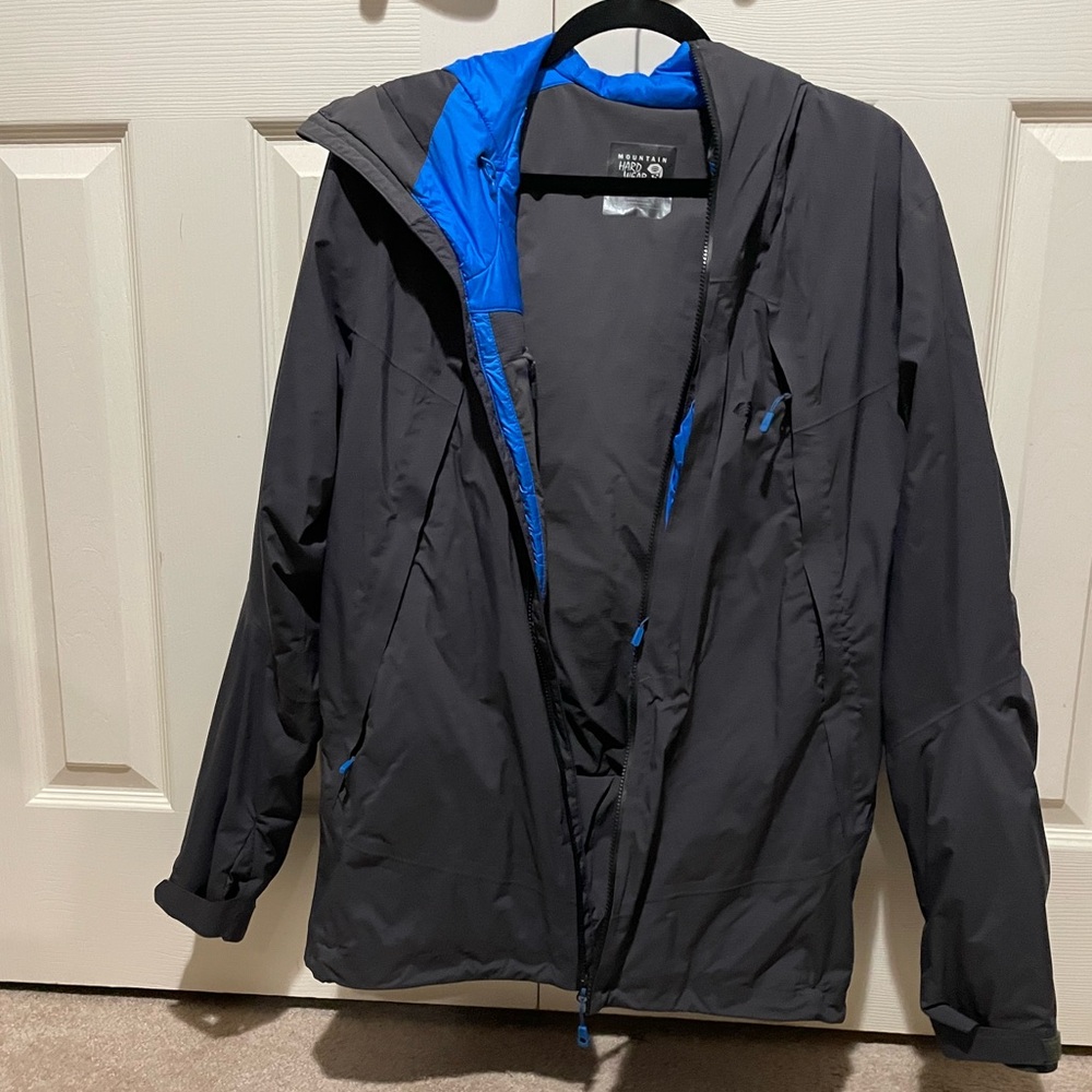 Mountain Hardwear Men's grey and Blue Performance Jacket